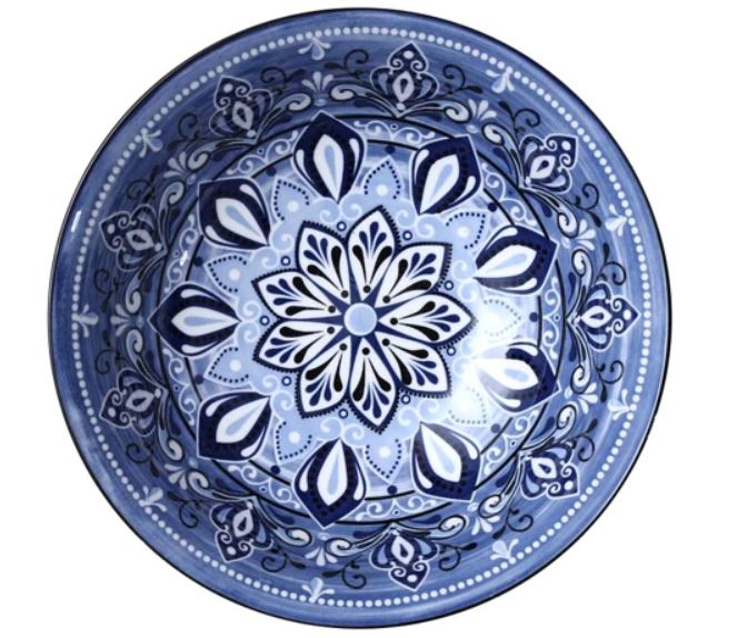 Skål - Saladsskål Jaipur - Blå - 21 cm