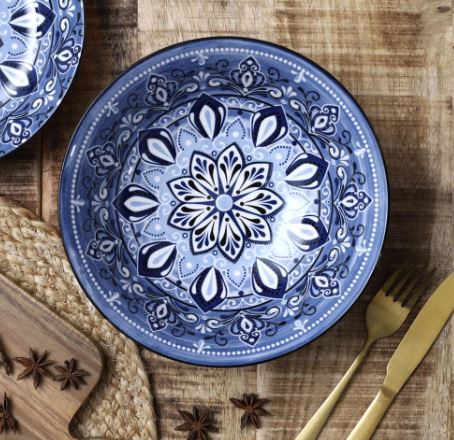 Skål - Saladsskål Jaipur - Blå - 21 cm