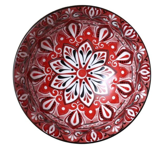 Skål - Saladsskål Jaipur - Röd - 21 cm