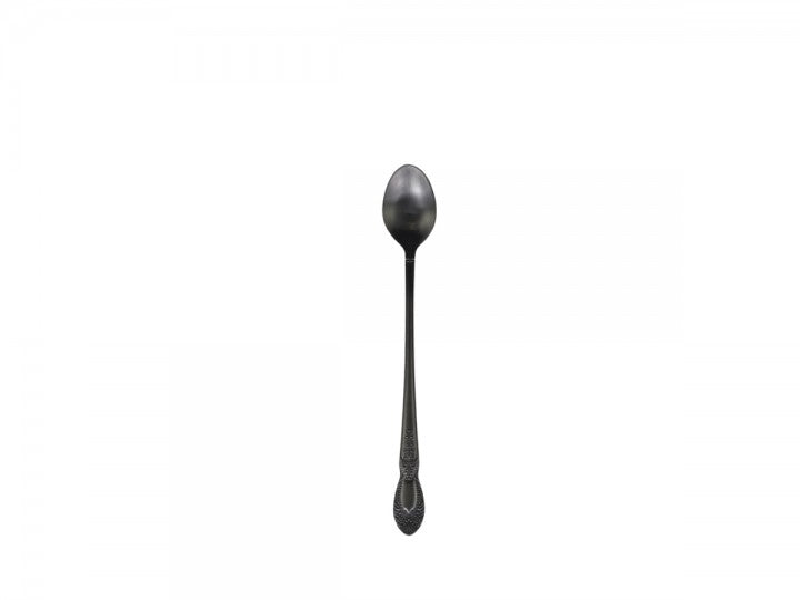 Lattesked med dekor - Antique Coal
