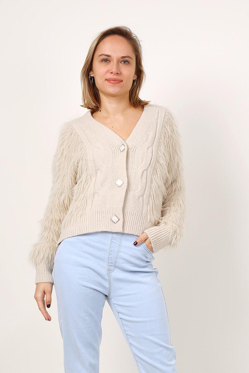 Elegant och mjuk jacka - OneSize - Beige