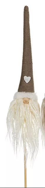 Tomte / Stick - Röd - Brun - Grå