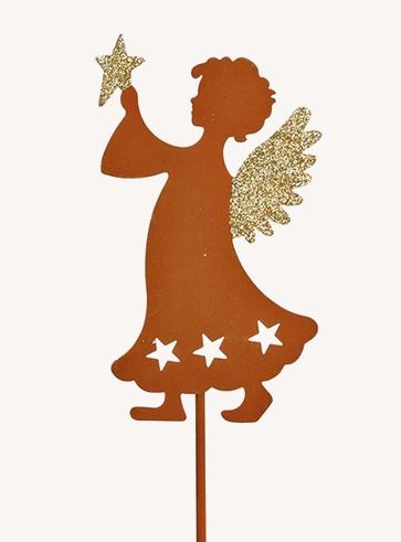 Havepyntspind - Angel - Rusty - 73cm