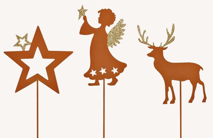 Havepyntspind - Hjorte - Rusten - 73 cm