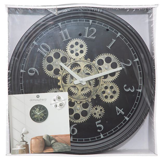 Väggklocka - Meca Luxury - Diameter 37cm - Järn