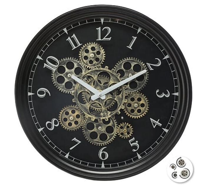 Väggklocka - Meca Luxury - Diameter 37cm - Järn