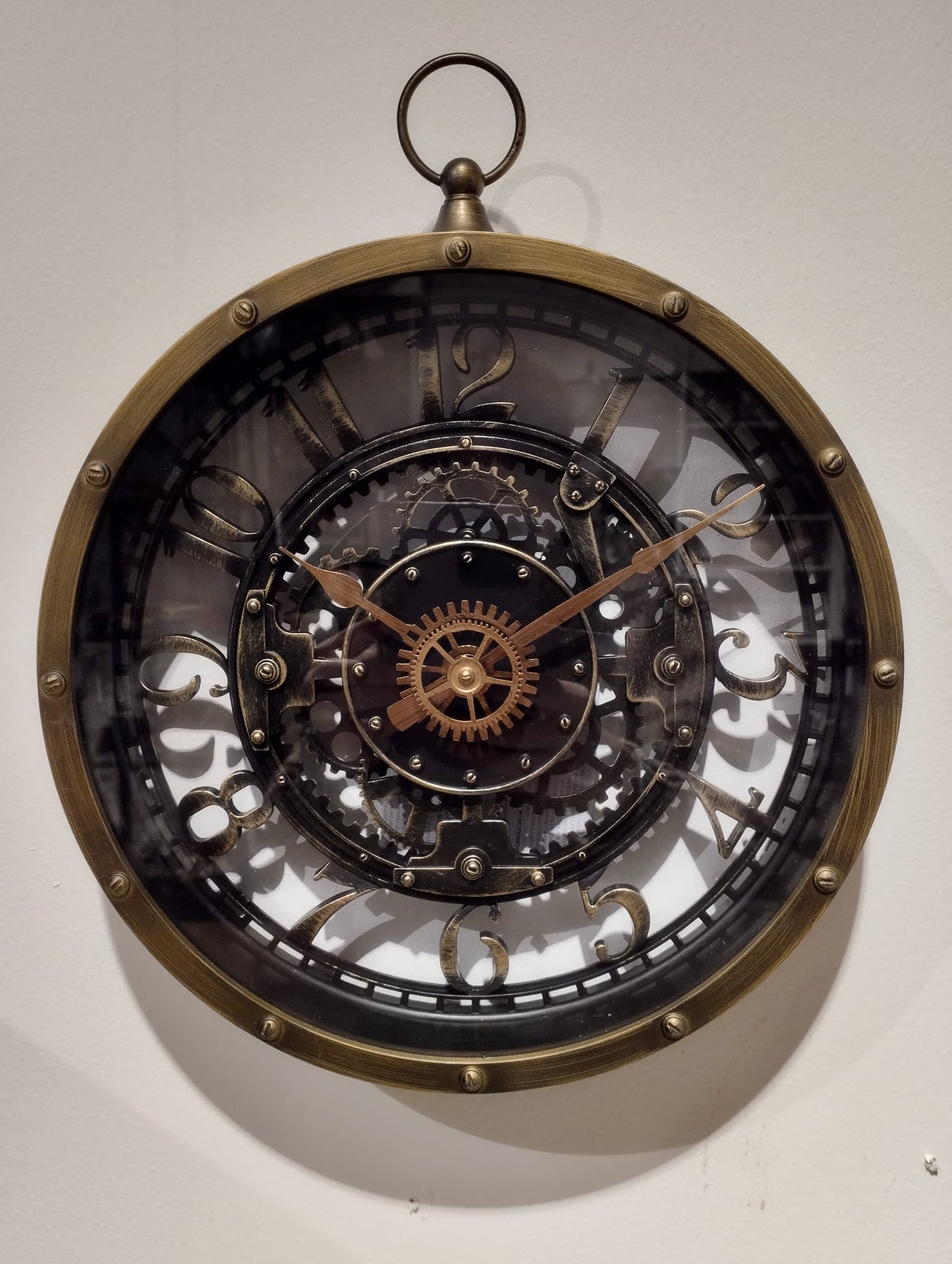 Väggklocka - Industristil - Diameter 26cm