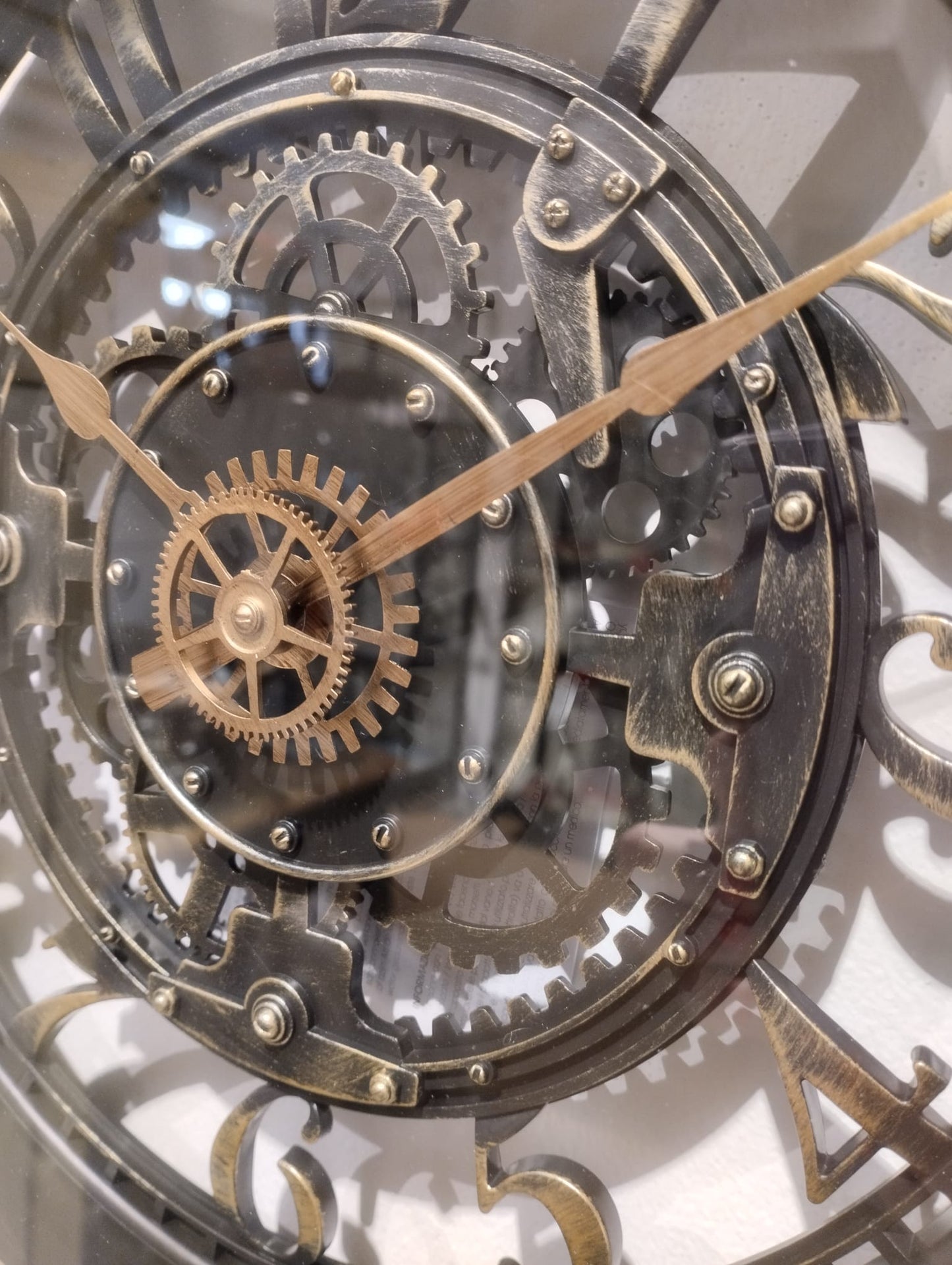 Väggklocka - Industristil - Diameter 26cm