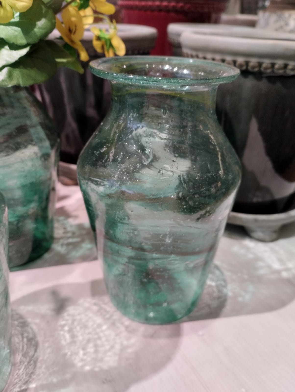 Vas VIOLETTA - H 15 cm - Återvunnet Glas