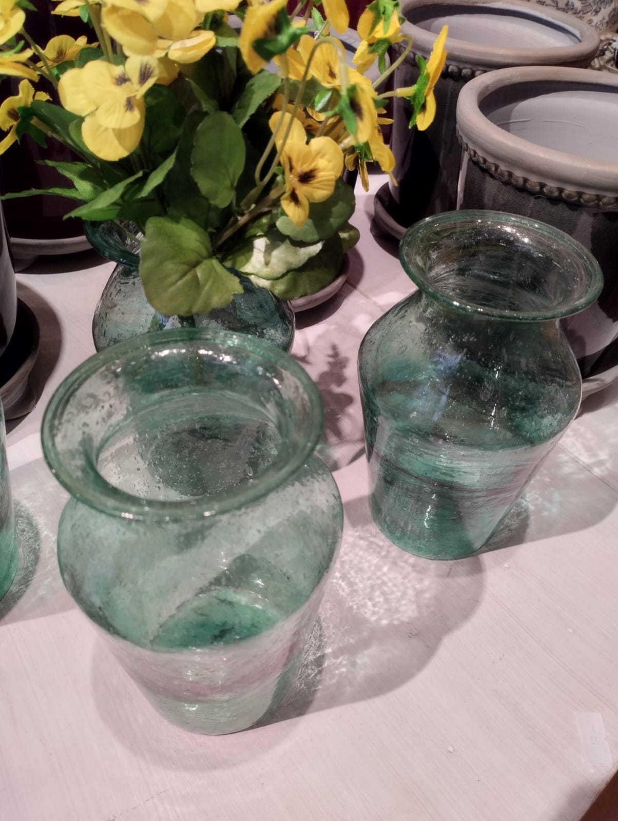 Vas VIOLETTA - H 15 cm - Återvunnet Glas