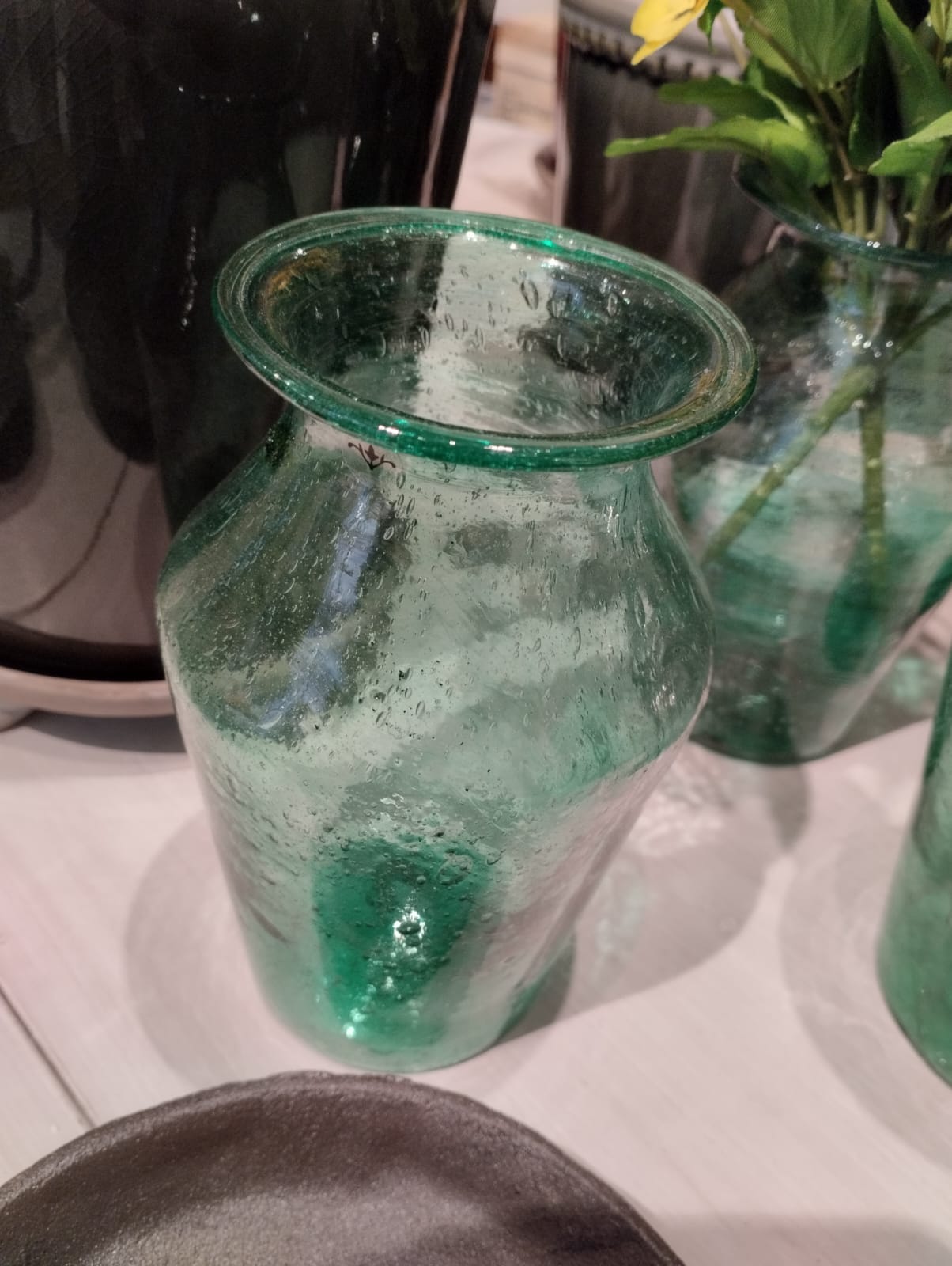 Vas VIOLETTA - H 15 cm - Återvunnet Glas
