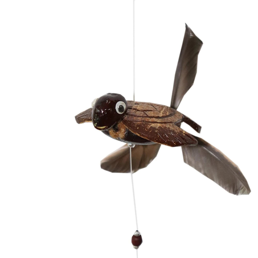 Wind Chime Mobile "3 Turtles" - Træ
