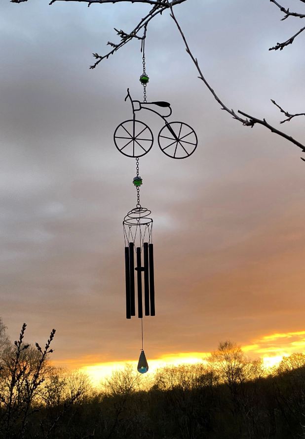 Vindspel Färgglad Cykel - Trädgård
