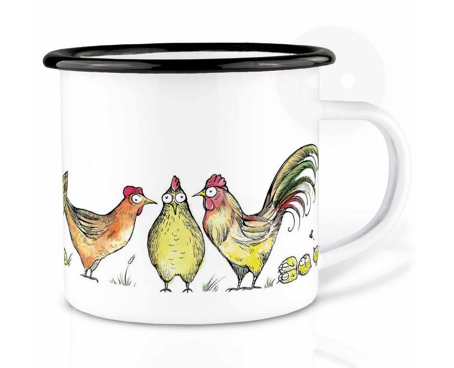 Emaljekrus med motiver - forskellige designs
