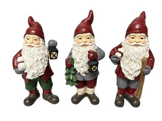 Tomte med paket - 14cm - Ord.Pris 99:-