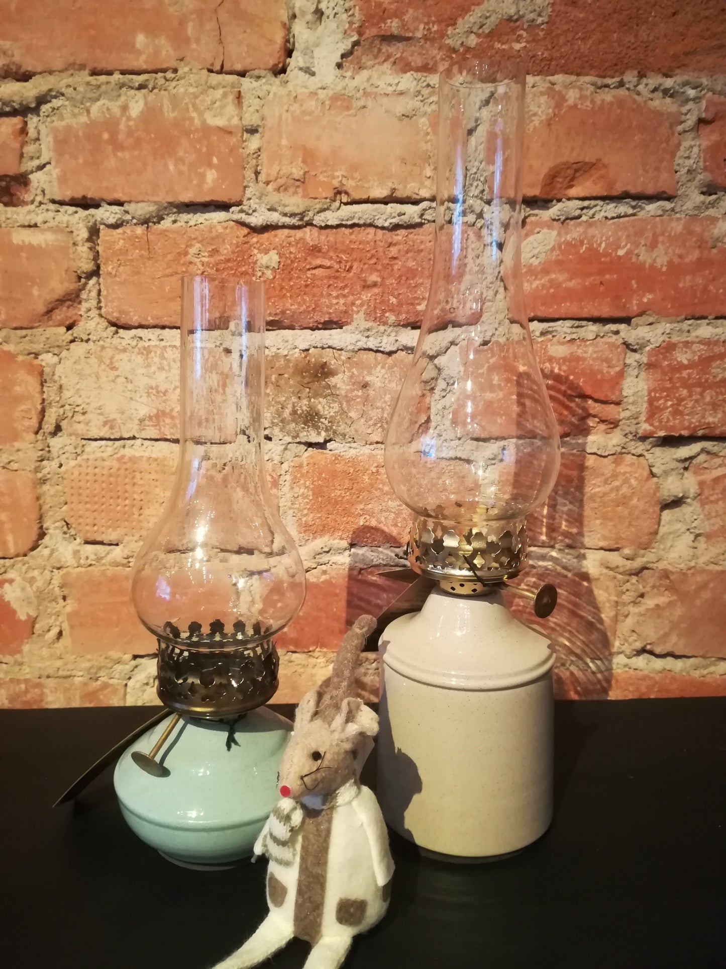 Lampa för Värmeljus - Böda - Emalj Sand