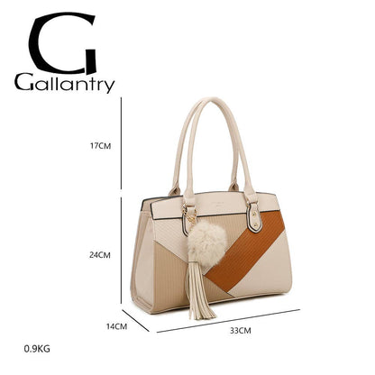 Cléo handväska med fransar: Beige