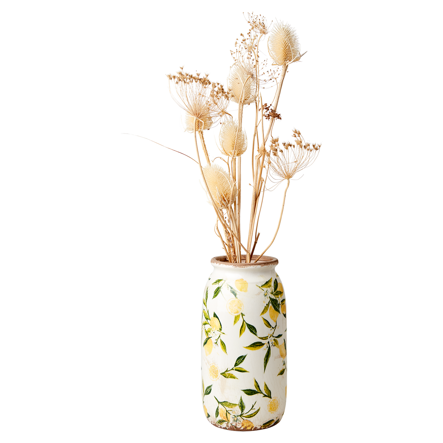 LEMONA Vas S, Vit/grön/gul