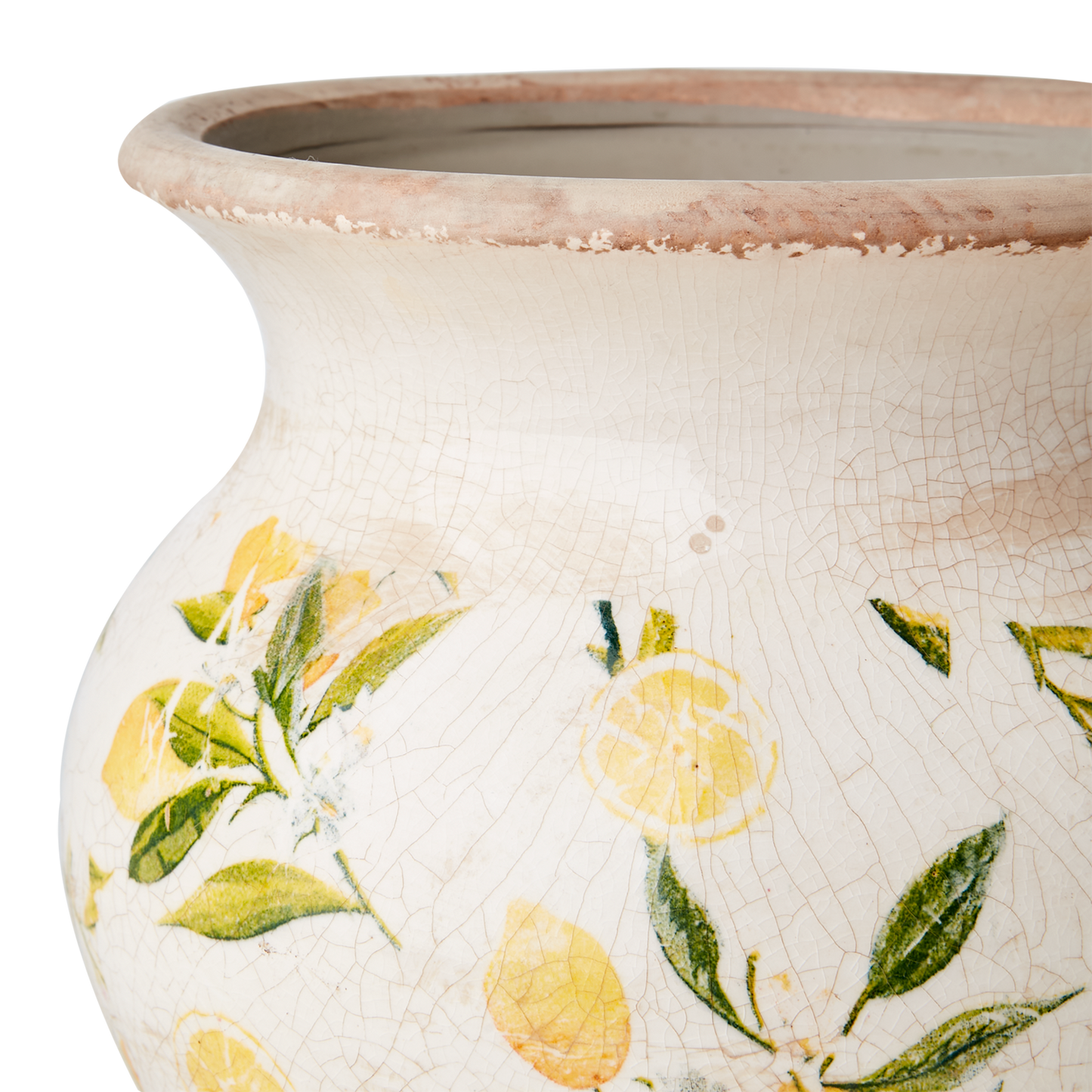 LEMONA Urna M, Vit/grön/gul