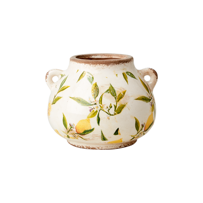 LEMONA Urna, Vit/grön/gul