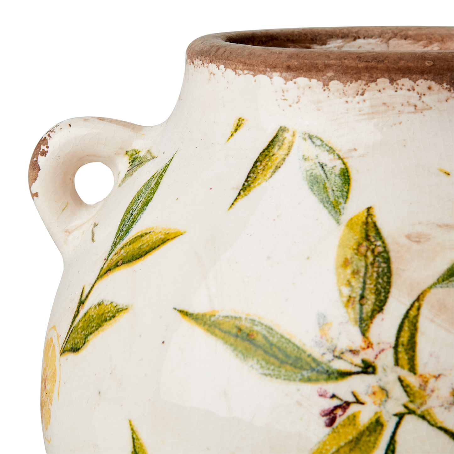 LEMONA Urna, Vit/grön/gul