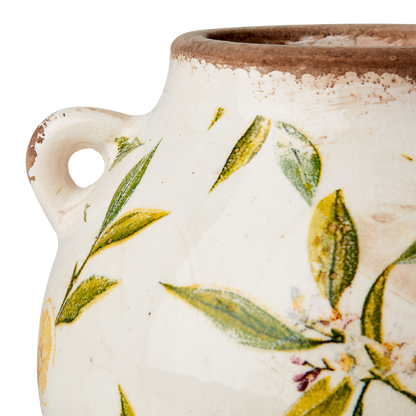 LEMONA Urna, Vit/grön/gul