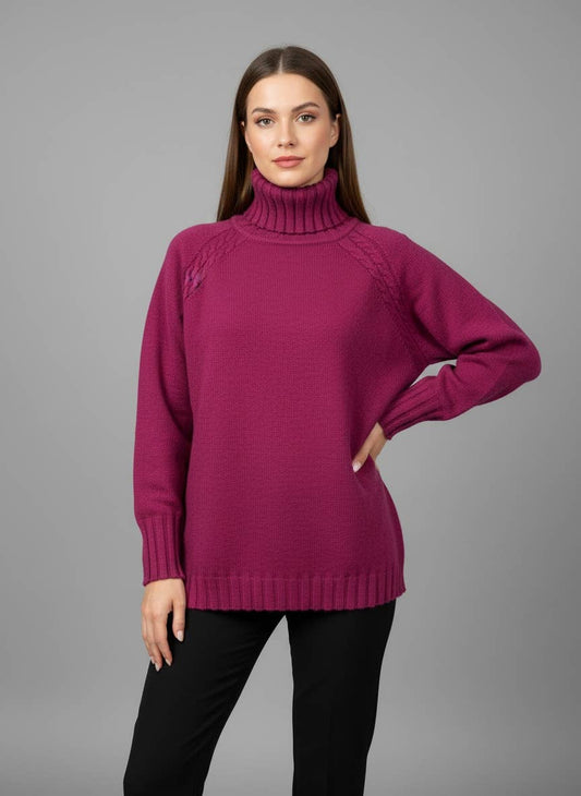 Klassisk stickad polotröja