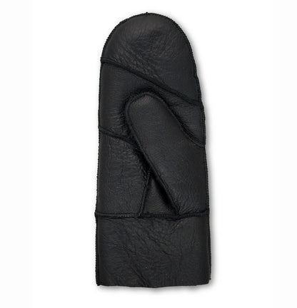 Hetta Lädervante för kvinnor, varmt foder: Svart / M