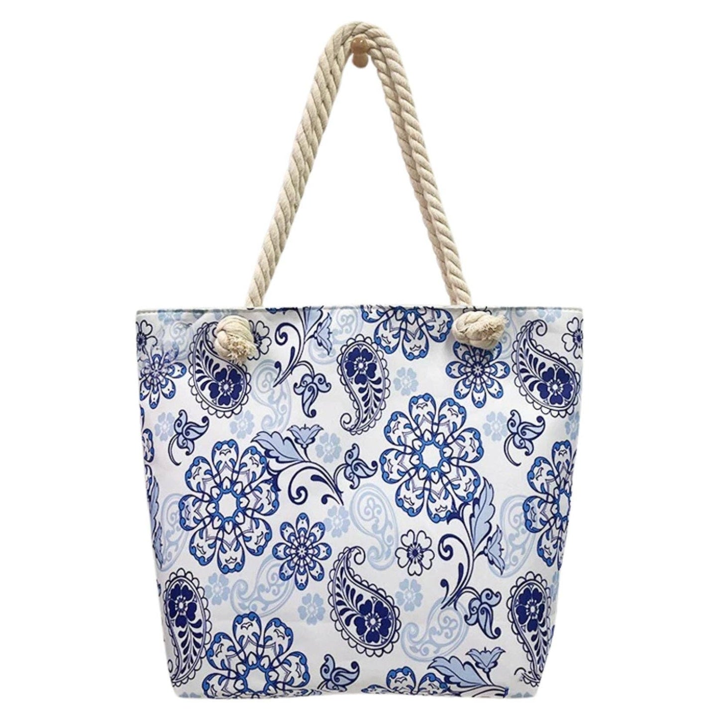 Väska med paisleymönster: Blå