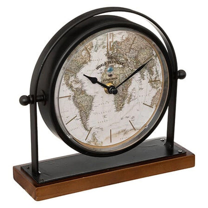 Bordsklocka World Traveller - Diameter 21cm