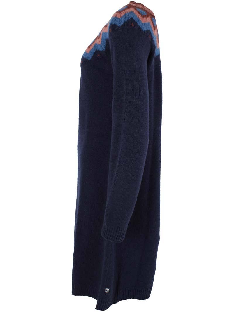 Danesukkertop Ulltröja Klänning Dk Marinblå - Öko-Tex