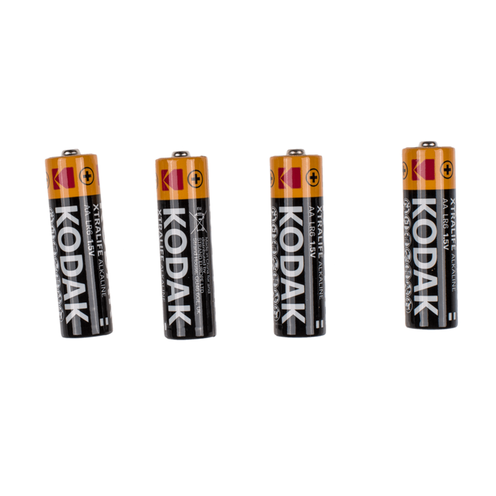 Alkaliska mignonbatterier, Kodak Xtralife, AA, 1,5 V, 4 st.