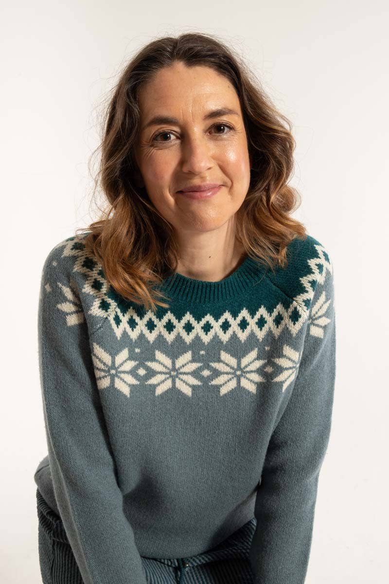 Danehytte Ulltröja Blå Grå - 50% Ull