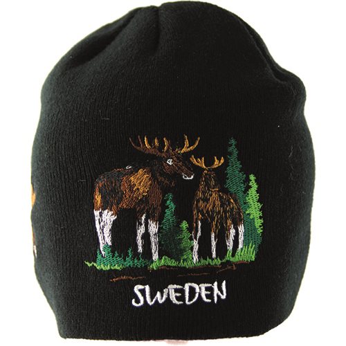 Mössa Älg Sweden - Svart