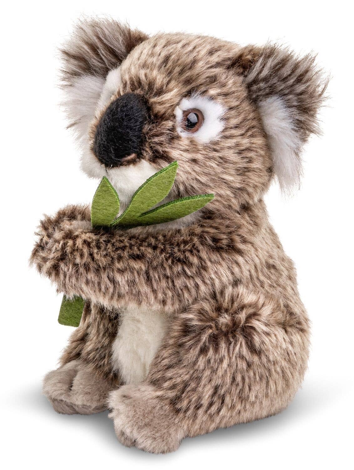 Gosedjur Koala med blad, sittande - 16 cm (höjd) - Plyschleksak