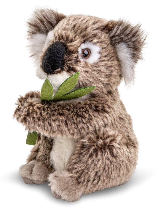 Gosedjur Koala med blad, sittande - 16 cm (höjd) - Plyschleksak