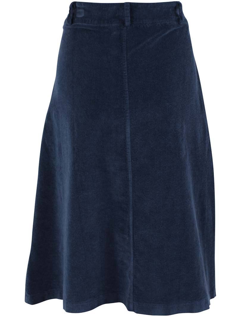 Danesweetie Cord Stretch Kjol Mörk Marinblå