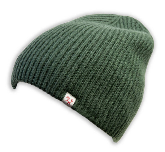 Kulan stickad mössa: Grön / En storlek