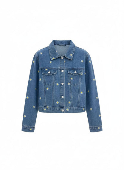 Jeansjacka "Marguerite" med rak passform: jeans