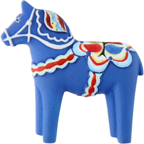 Magnet Dala Hest - Håndmalet - Souvenir