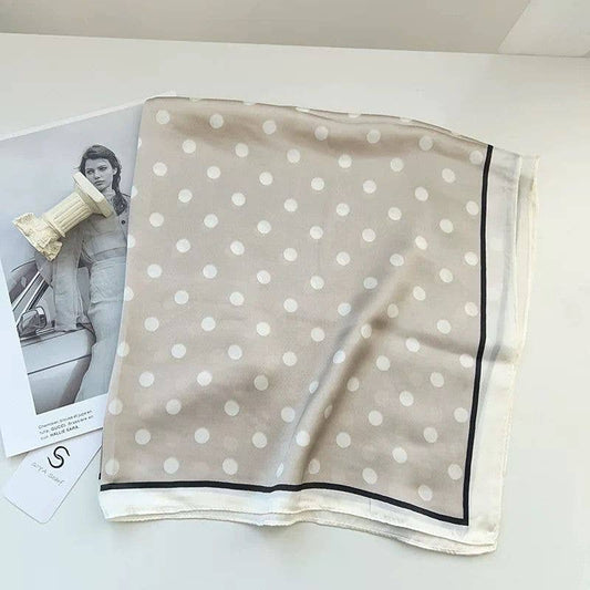 Sjal i silkesblandning - Färg: beige