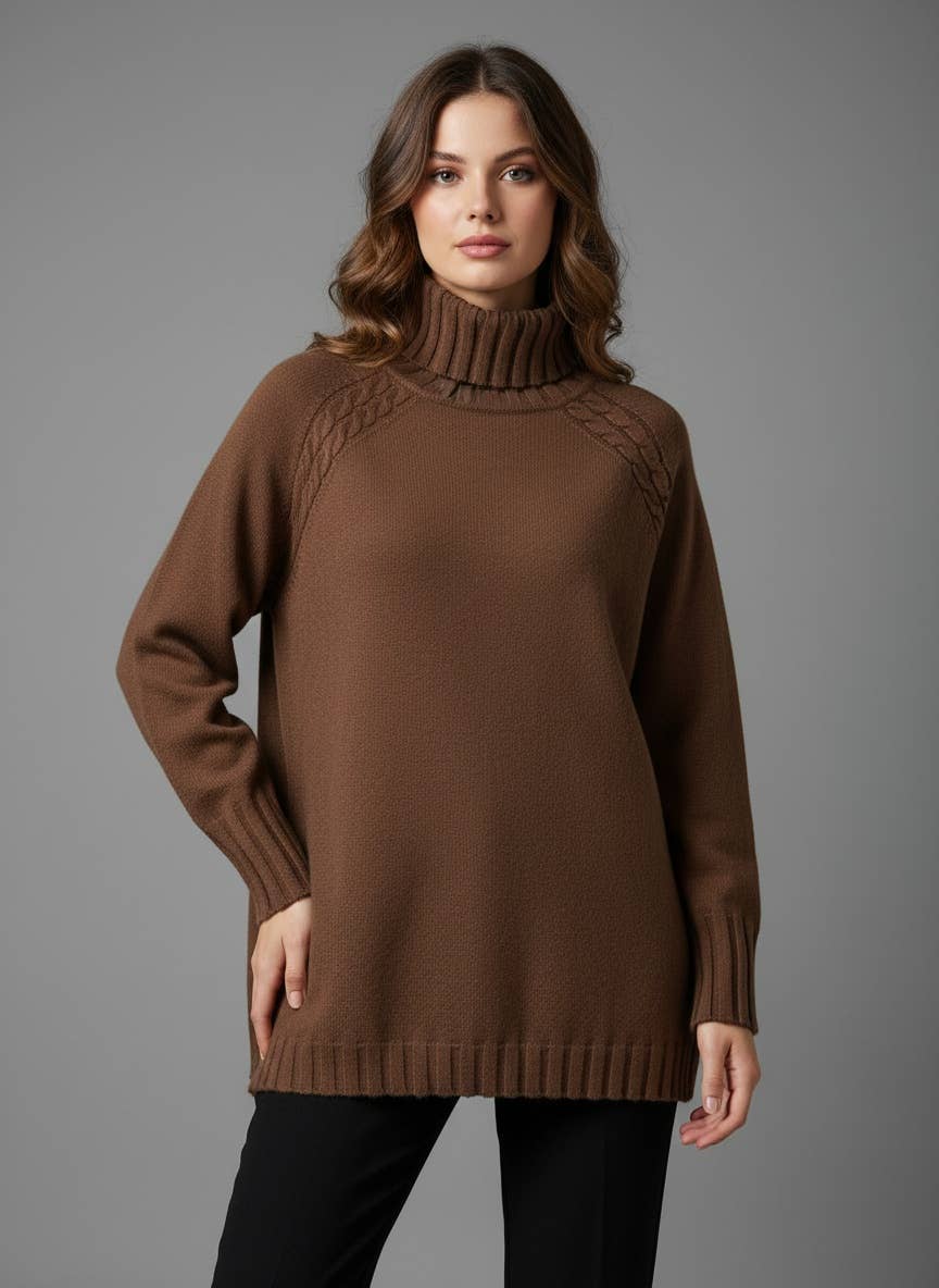 Klassisk stickad polotröja