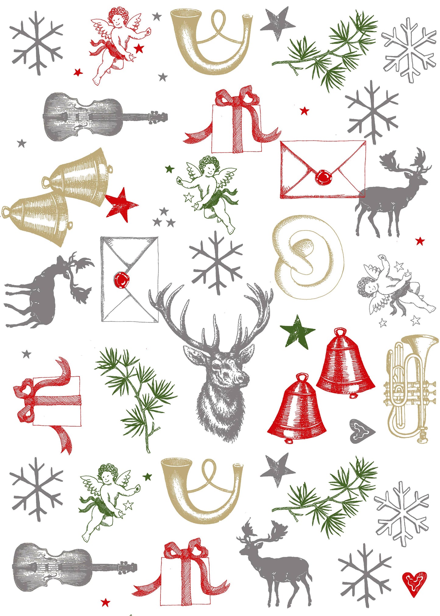 Kökshandduk Christmasland - 100 % bomull