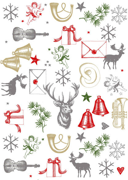 Kökshandduk Christmasland - 100 % bomull