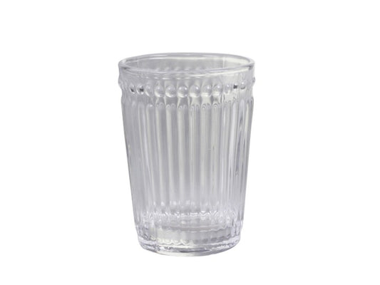 Glas - Drikkeglas med riller - 10cm