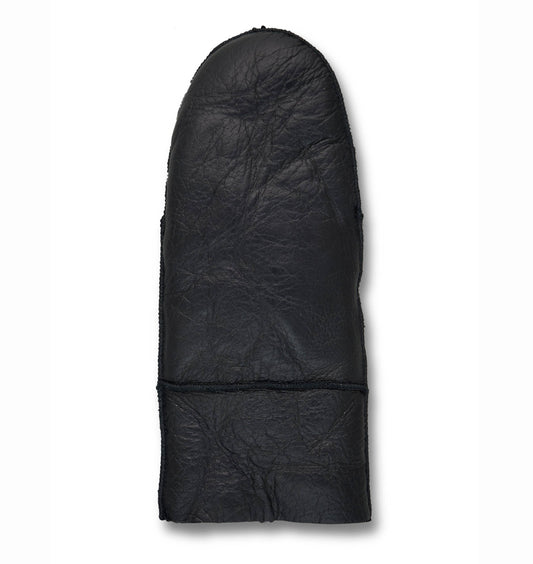 Hetta Lädervante för kvinnor, varmt foder: Svart / M