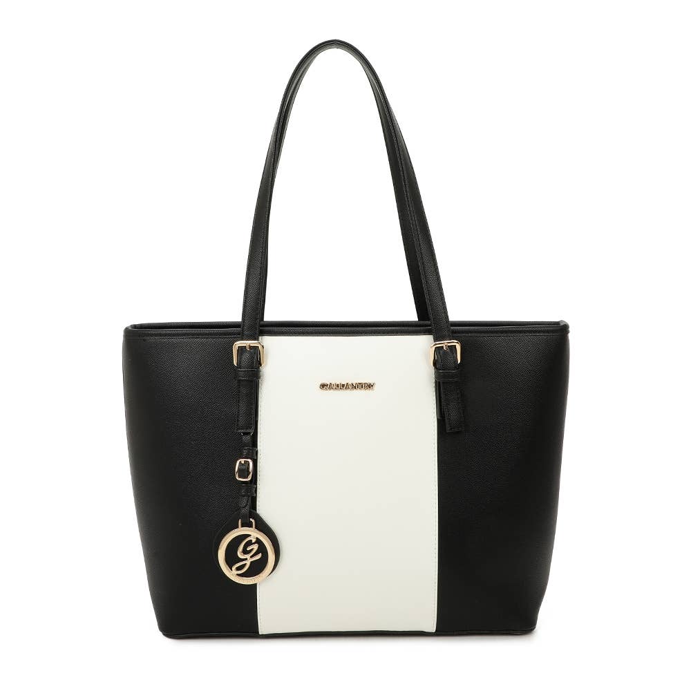 Déjà-vu elegant handväska från Gallantry: Svart/vit
