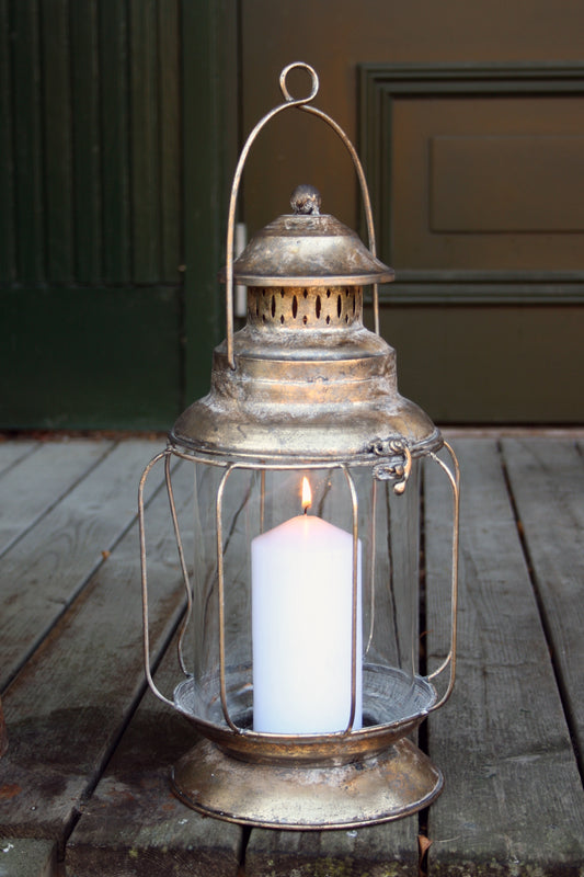 Lantern Charme, H 38cm, guldfarvet - Vejl. pris 599:-