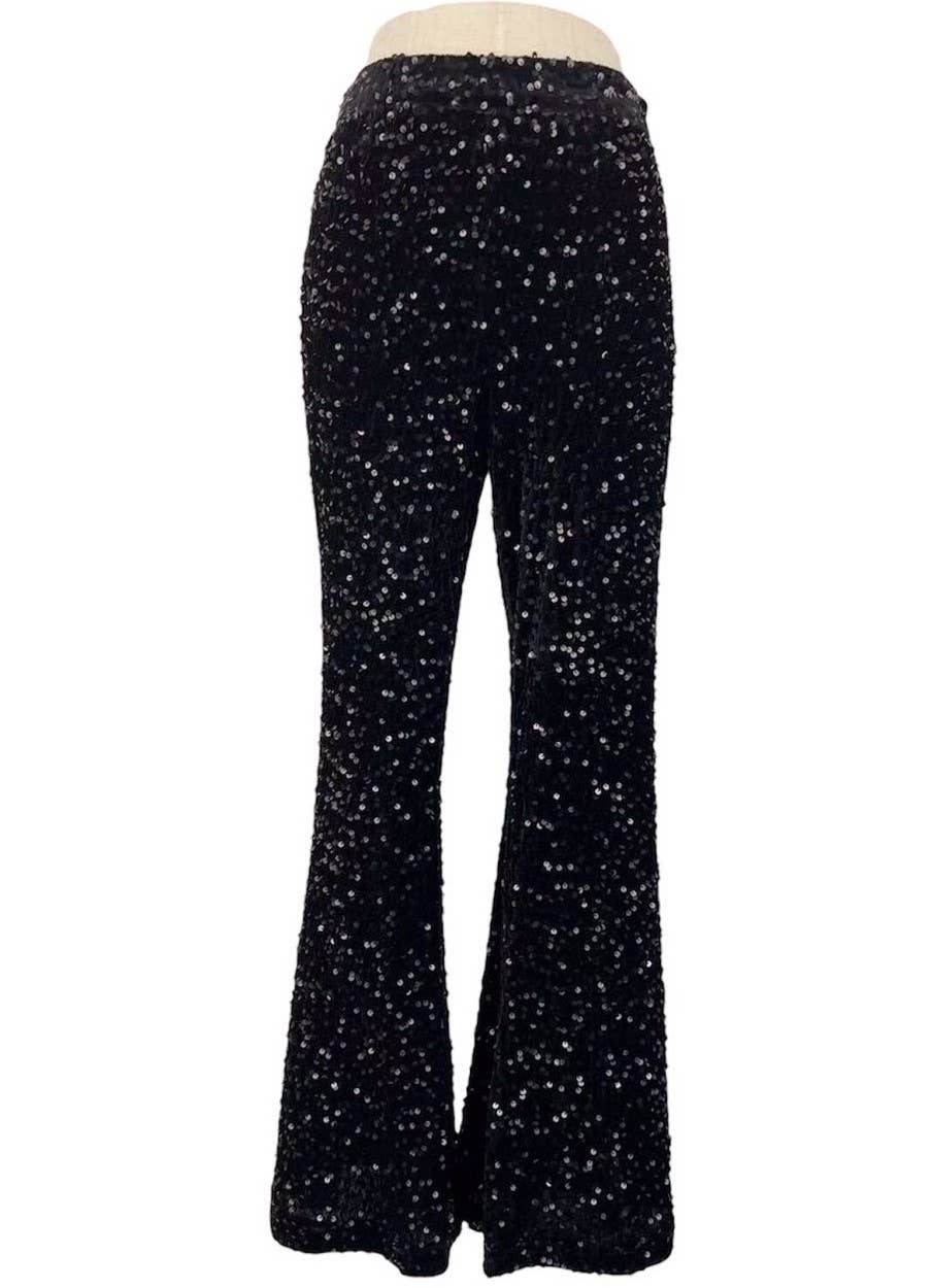 Paillettbyxor – Svart & Festliga