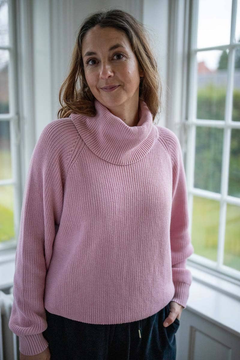 Danecountry Bomullspolo Tröja Kall Rosa